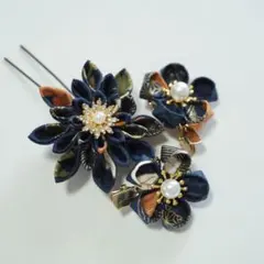 浴衣・着物に　和風ヘアピン、ヘアクリップのセット