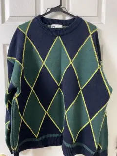 アーガイルニット　asclo