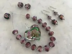 紫系とんぼ玉セット　★訳有りおまけ付き♪★