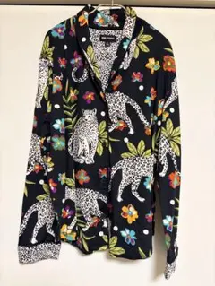 ヒョウ柄花柄パジャマセット