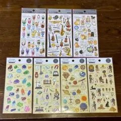 大人の図鑑シール、ステッカーセレクション　ジュース、楽器、ポメラニアンなど