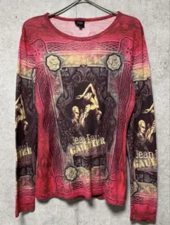 ジャンポールゴルチェ 長袖Tシャツ パワーネット セカンドスキン タトゥ 40