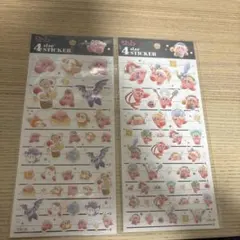 4sizeステッカー 4size 星のカービィ カミオジャパン 2枚セット
