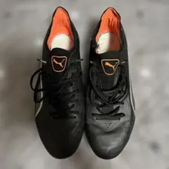 Puma King サッカーシューズ スパイク ブラック/オレンジ