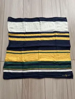 RALPH LAUREN ボーダー柄 ハンカチ