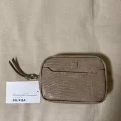 【新品】MURUA (ムルーア) ポーチ ベージュ