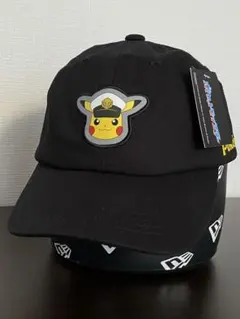 新品 定価2,530円 ポケモン キャプテンピカチュウ 帽子 キャップ 黒