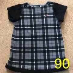 べべ　BEBE ワンピース　90 チェック　女の子