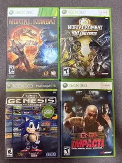 Xbox 360 北米版 ソフト4本セット MORTAL KOMBAT