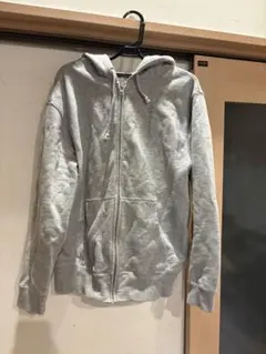 United Athle ジップフーディ M グレー　10オンス