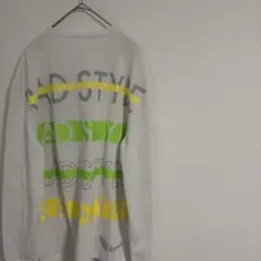 美品！RAD STYLE 長袖Tシャツ ロンT ホワイト ストリート系