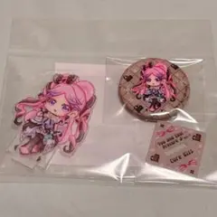 キュアキッス ドット アクリルスタンド 缶バッジ