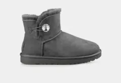 UGG アグ　ミニ ベイリー ボタン ブリング　グレー