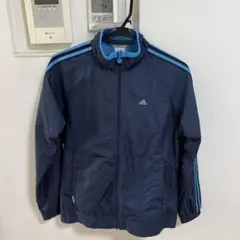 アディダス　adidas シャカシャカジャンパー　ウィンドブレーカー　ブルー　L