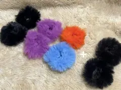 ファーヘアゴム 3セット&おまけ1