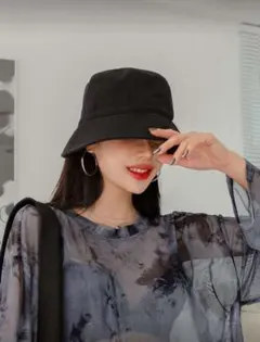 バケットハット 黒 ハット