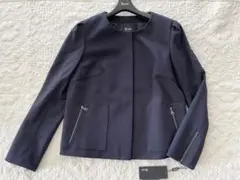 ★新品★Rene★ビジュー付き ジャケット アウター★36★ネイビー★