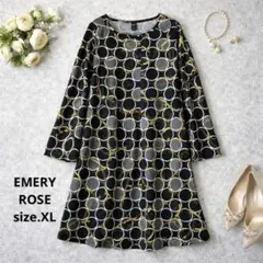 15美品　大きいサイズ　EMERYROSE エレガンス　ワンピース
