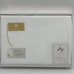 【未使用】 Harumi Yamamoto ジャカードシーツ 綿100% 白のサムネイル