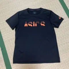 asics ブラックTシャツ Mサイズ