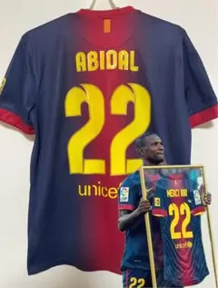 【正規品】エリック・アビダル FCバルセロナ12 13 ユニフォーム topps 正規品】エリック・アビダル FCバルセロナ12 13 ユニフォーム topps