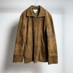 【美品】J.CREW ヴィンテージ レザーカーコート ブラウンL 中古・古着通販】J.CREW (ジェイクルー) 90sレザーカーコート ブラウン
