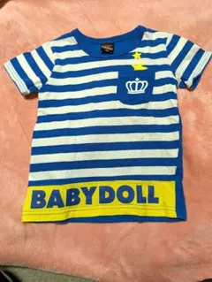 ★BABYDOLL ★ ミッキーマウス ボーダーTシャツ 110cmのサムネイル