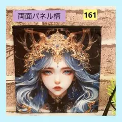 フラットポーチ　幻想的な女神A　ハンドメイド（おまとめ値引き有り）