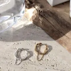 【Soierie】Aging chain cuff ring (1P)