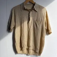 BATONERバトナー　24ss ポロシャツ　和紙混紡　ベージュ　S 日本製 BATONERバトナー 24ss ポロシャツ 和紙混紡 ベージュ S 日本製 - メルカリ