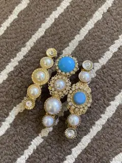 エレガントなバレッタ3個セット