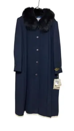 新品タグ付】定価19.2万 KENZO ウールカシミヤ ロングコート 黒 36 