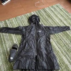 OUTDOOR PRODUCTS レインコート カーキ　フード付き　140cmのサムネイル