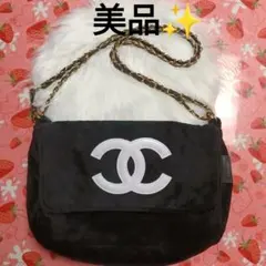 CHANEL ノベルティ ブラック CCロゴショルダーバッグ - メルカリ