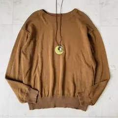 美品✨MHL コットン ニット ブラウン 洗える Lサイズ