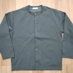 【URBAN SQUARE】 ノーカラージャケット L ダークグレー