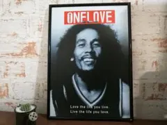 アートポスター　ボブマーリー#01　ブラウン