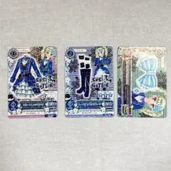 アイカツカード ブルートレンチワンピコーデ ロリゴシック 藤堂ユリカ