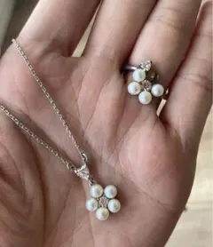 4°C ヨンドシー　ネックレスとリングのセット　【リングのみ訳あり】