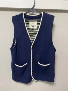 QUASH クアッシュ ベスト トップス ネイビー M