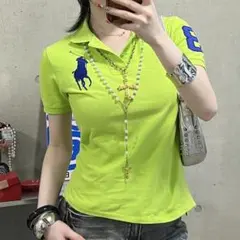激レア POLO ラルフローレン 迷彩 ビックポニー ポロシャツ SWAG