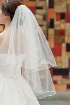 ホワイトチュールウェディングベール