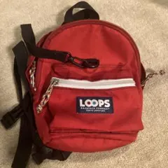 LOOPS ハーネスミニリュック 赤色