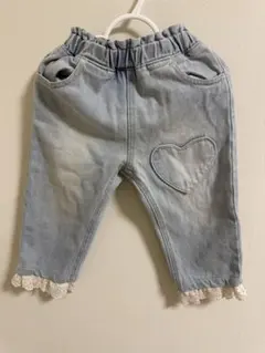 韓国子供服　FLOライトブルーデニム　90cm