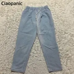 Ciaopanic ライトブルーデニムパンツ　ウエストゴム　カジュアル　洗える