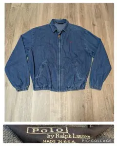 【神サイズ】稀少【USA製】Ralph Lauren デニムスイングトップ