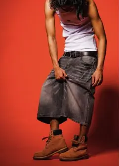 WASHED EXTRA BAGGY JORTS