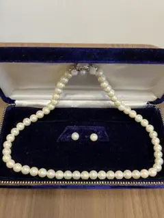 フェイクパールネックレス ピアス セット