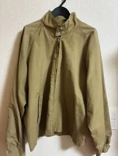 カーキ ジップアップジャケット