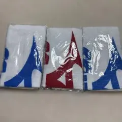 Mizuno ミズノ　フェイスタオル 3枚セット 赤一枚、青二枚　未使用